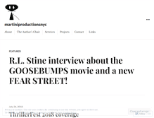 Tablet Screenshot of martiniproductionsnyc.com